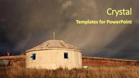  Presentation with dwelling - Presentation theme having pongol - yurt - nomad's tent is background and a  colored foreground