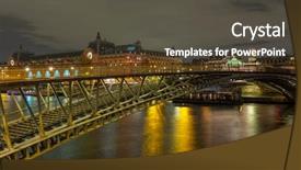  Presentation with paris france war - Beautiful slides featuring pont des arts in paris backdrop and a dark gray colored foreground