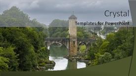  Presentation with bridge - Presentation with pont-vieux-bridge-in-orthez and a light gray colored foreground