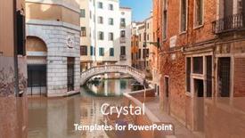  Presentation with venice - PPT layouts consisting of ponte-maria-callas-venice-italy background and a coral colored foreground