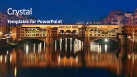  Presentation with river - Amazing slide set having ponte vecchio over arno river backdrop and a  colored foreground