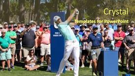  Presentation with 2019 - Cool new presentation design with ponte-vedra-beach-fl-mar backdrop and a tawny brown colored foreground