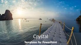  Presentation with sea plastic - Theme consisting of  background and a  colored foreground