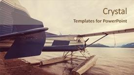  Presentation with season - Beautiful slides featuring wild frontier - seaplane in alaska summer season backdrop and a lemonade colored foreground