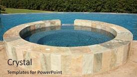  Presentation with luxury lifestyle - Beautiful presentation theme featuring pool construction - luxury modern house backdrop and a lemonade colored foreground