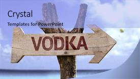  Presentation with beach party invitation - Amazing PPT theme having prague viewn on vltava river and old railway bridge backdrop and a mint green colored foreground