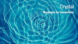  Presentation with water ocean - Presentation theme enhanced with pool sea or ocean background and a teal colored foreground