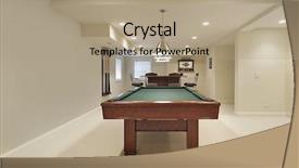  Presentation with low level laser - Theme featuring pool table in lower level background and a coral colored foreground