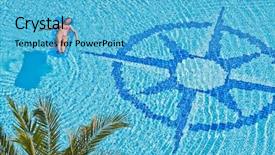  Presentation with mattress - Colorful slide deck enhanced with pool with wind rose backdrop and a  colored foreground