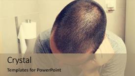  Presentation with close up of young girls - PPT layouts enhanced with poop - closeup of a young caucasian background and a coral colored foreground