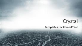  Presentation with fog - Cool new PPT theme with poor areas - road in thick fog backdrop and a  colored foreground