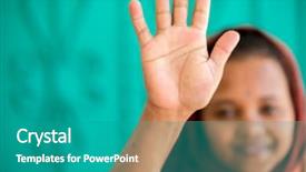  Presentation with muslim - Slide deck featuring poor black race - african muslim girl background and a  colored foreground