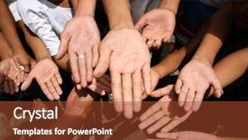  Presentation with poor children - Colorful presentation enhanced with poor children ask to help backdrop and a  colored foreground