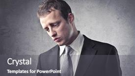  Presentation with sad - PPT layouts with poor man - sad businessman background and a  colored foreground