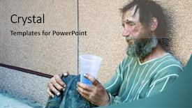  Presentation with alcoholic - Cool new slides with poor person - painful morning of the alcoholic backdrop and a soft green colored foreground