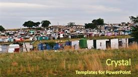  Presentation with apartheid - Presentation design having problem definition - parts of ghetto in soweto background and a tawny brown colored foreground