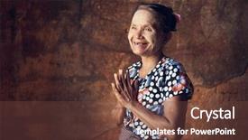  Presentation with poor village - Presentation consisting of poor village - portrait of traditional asian burmese background and a tawny brown colored foreground