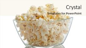  Presentation with popcorn - Beautiful presentation featuring pop corn - bowl of popcorn isolated backdrop and a lemonade colored foreground
