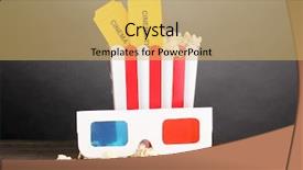  Presentation with popcorn movie - Audience pleasing slide deck consisting of pop corns movie - popcorn with glasses and tickets backdrop and a yellow colored foreground