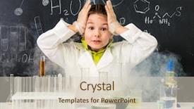  Presentation with fume - Beautiful theme featuring pop-eyed funny boy backdrop and a soft green colored foreground