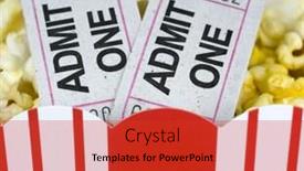  Presentation with popcorn - Theme with  background and a  colored foreground