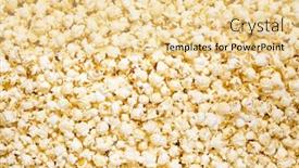  Presentation with popcorn - Presentation theme with popcorn-background background and a blonde colored foreground