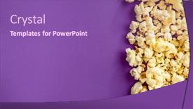  Presentation with border certificates - Presentation theme with popcorn-border-isolated-on-purple background and a violet colored foreground
