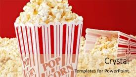  Presentation with popcorn - Cool new theme with popcorn still life of classic backdrop and a lemonade colored foreground