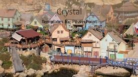  Presentation with anchor - Presentation theme featuring popeye-village-anchor-bay-malta background and a coral colored foreground