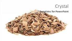  Presentation with wounds - Theme with poplar-bark-herb-used background and a white colored foreground