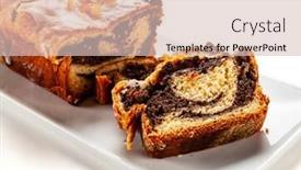  Presentation with seed - Audience pleasing presentation theme consisting of poppy-seed-cake-on-white backdrop and a lemonade colored foreground