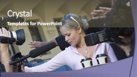  Presentation with celebrity - Amazing slide set having popstar - closeup of a female celebrity backdrop and a tawny brown colored foreground