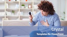  Presentation with funny - Amazing theme having popstar - funny man singing songs backdrop and a  colored foreground