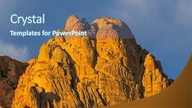  Presentation with las vegas nevada - Presentation theme enhanced with popular natural area 20 miles background and a ocean colored foreground