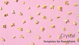  Presentation with light pink - Theme with popular-snack-for-entertaiment background and a lemonade colored foreground