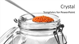  Presentation with artifacts jar - Cool new slide set with population decline - remnants of lentils in spoon backdrop and a  colored foreground