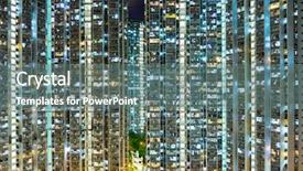  Presentation with residential - PPT theme with man puts a coin on a stack of coins on white background with concept of increasing income background and a sky blue colored foreground