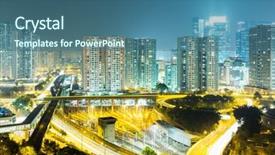  Presentation with hong kong - Audience pleasing PPT layouts consisting of population density - hong kong residential building backdrop and a  colored foreground