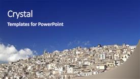  Presentation with aerial view of cape town - Beautiful theme featuring population density - view of houses in prizzi backdrop and a  colored foreground