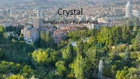  Presentation with city of chicago aerial view - Cool new presentation theme with population environment - aerial view of ankara backdrop and a light gray colored foreground