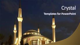  Presentation with turkey - Presentation theme having population environment - ankara turkey - ahmet hamdi background and a wine colored foreground