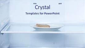  Presentation with refrigerator - Amazing slide deck having population health managment - piece of bread on plate backdrop and a sky blue colored foreground