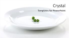  Presentation with population - Colorful presentation theme enhanced with population health managment - remnants of peas on plate backdrop and a white colored foreground