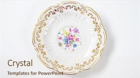  Presentation with porcelain - Amazing theme having porcelain - white decorative plate with floral backdrop and a lemonade colored foreground
