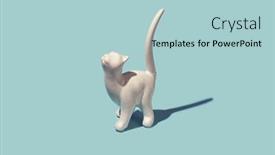  Presentation with dog cat stethescope - PPT theme having porcelain-cat-figurine-with-long background and a light blue colored foreground