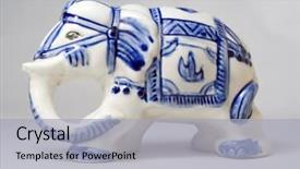  Presentation with indian art - Cool new presentation theme with porcelain elephant - indian unauthorized art backdrop and a  colored foreground