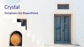  Presentation with life on mars - Amazing PPT theme having porcelain in leisure life settings backdrop and a sky blue colored foreground