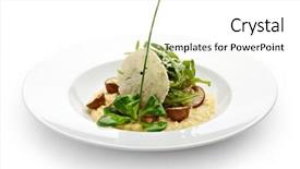  Presentation with chip - Theme consisting of  background and a  colored foreground