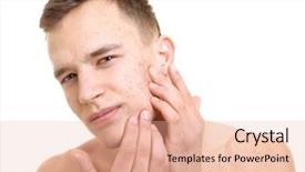  Presentation with handsome - Slides having poren - handsome young man with problem background and a lemonade colored foreground