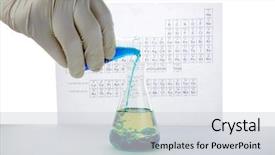  Presentation with violent - PPT layouts with poriodic table - chemist or medical research scientist background and a light gray colored foreground